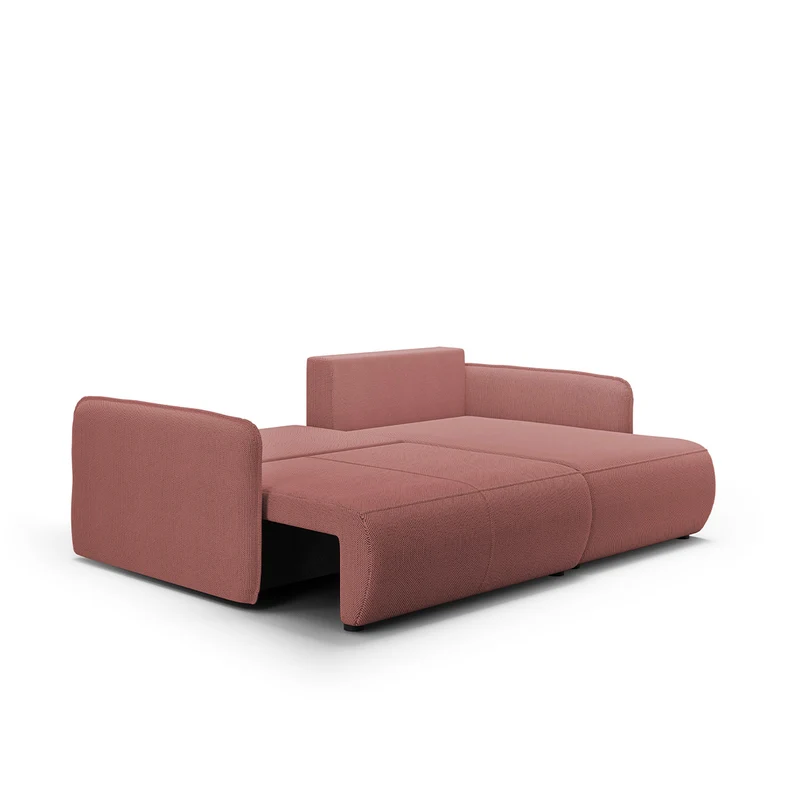 Canapé d'angle réversible et convertible 3 places avec coffre Claudio Rose