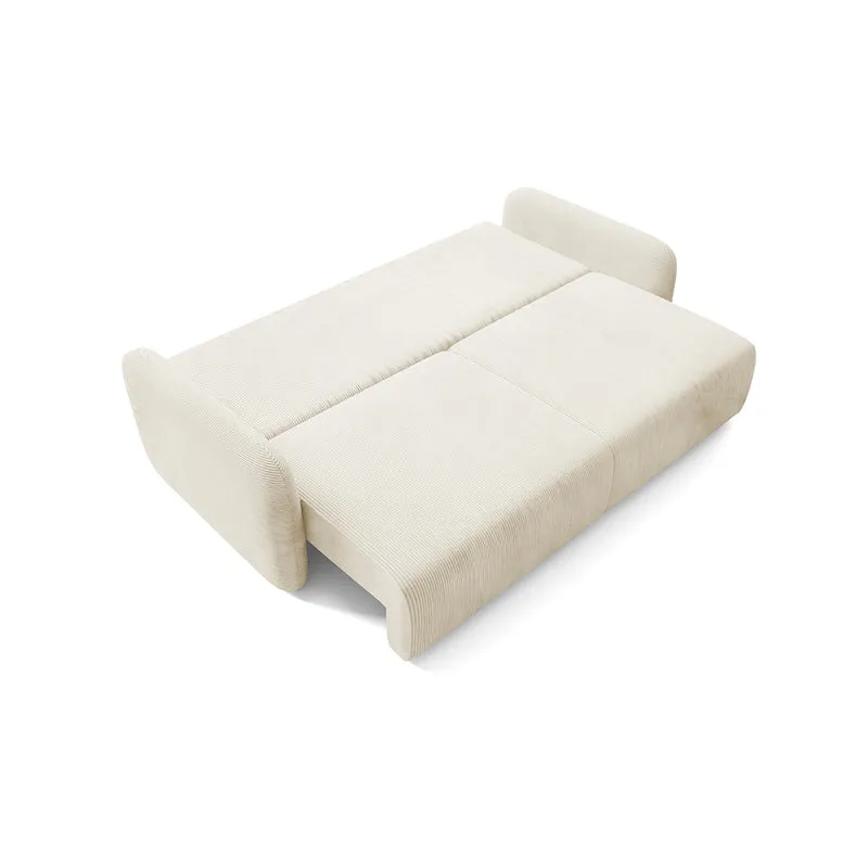 Canapé convertible 3 places avec coffre Dora Beige