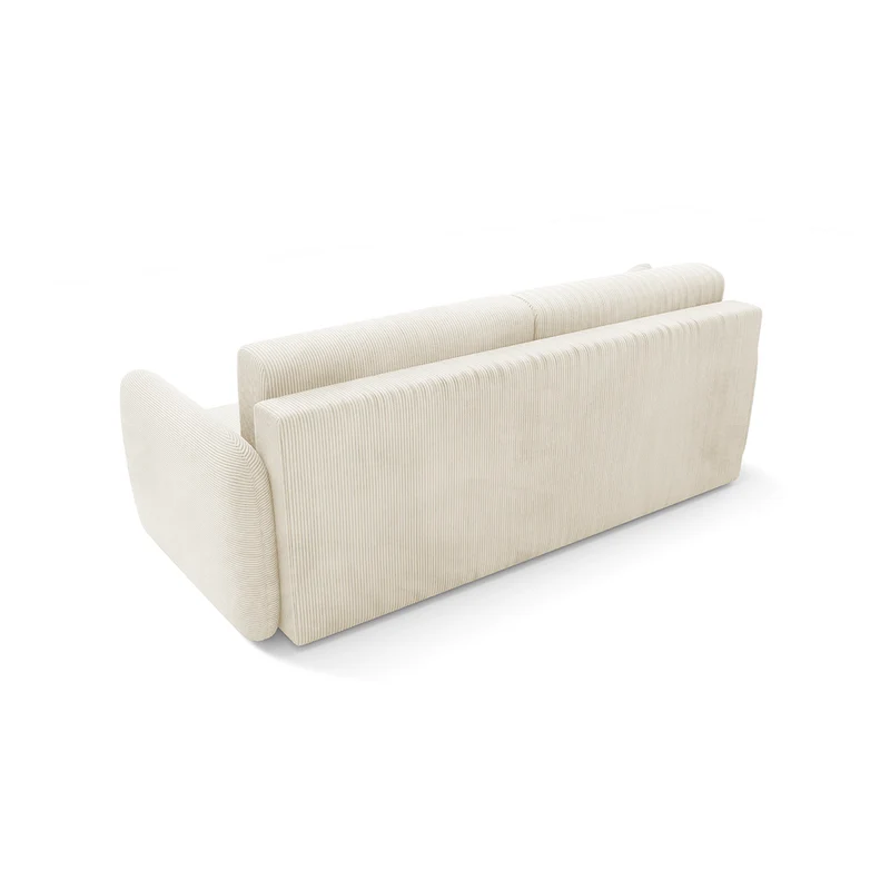 Canapé convertible 3 places avec coffre Dora Beige