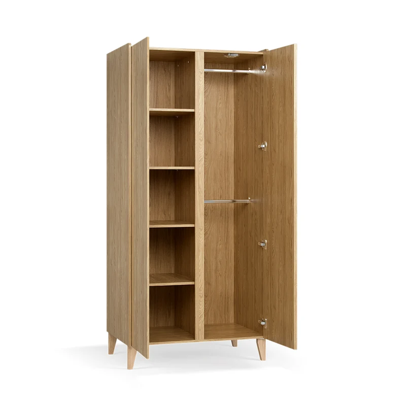 Commode 3 tiroirs et armoire 2 portes Vox Muve Bois