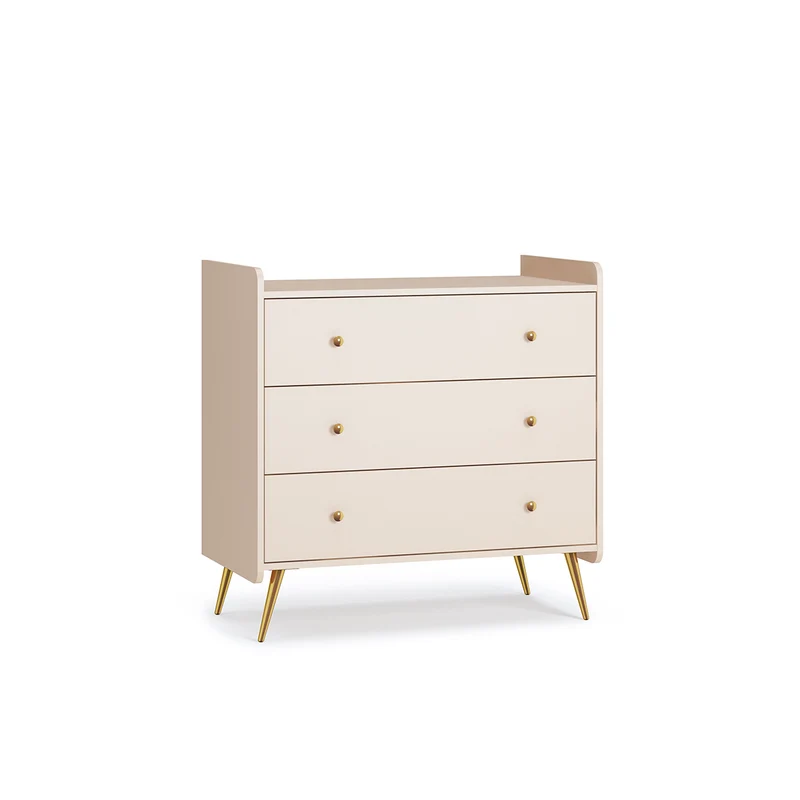 Commode 3 tiroirs et armoire 2 portes Vox Lunea Cachemire