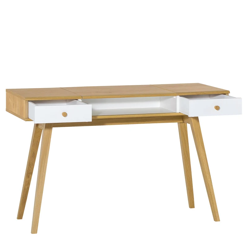 Coiffeuse bureau avec miroir Vox Nature Blanc