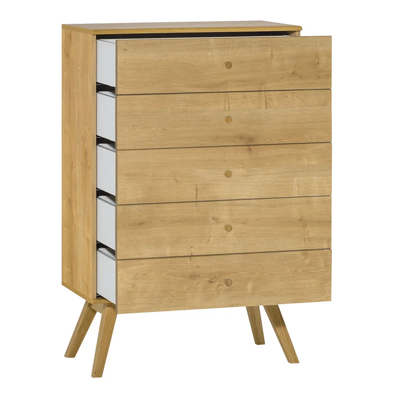 Commode 5 tiroirs Vox Nature Bois