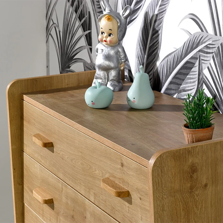 Commode 3 tiroirs grand modèle Maelyne Bois