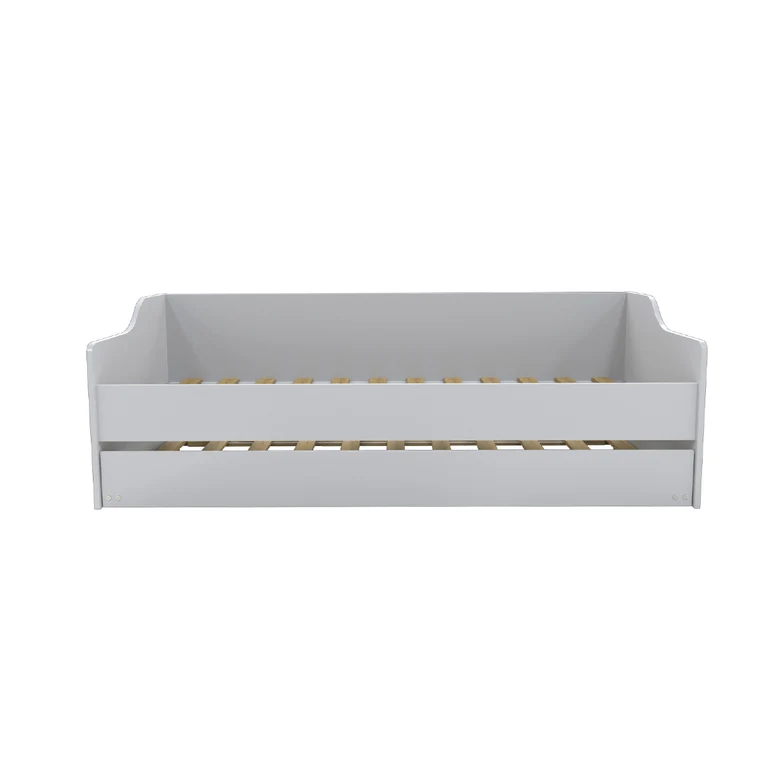 Lit gigogne - 2 sommiers - 1 tiroir-lit 90x200 Weber Industries Sweet - Blanc