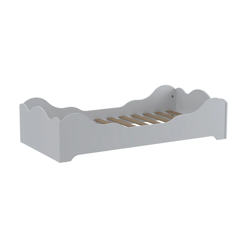 Lit 90x190 sommier inclus Nuage Blanc