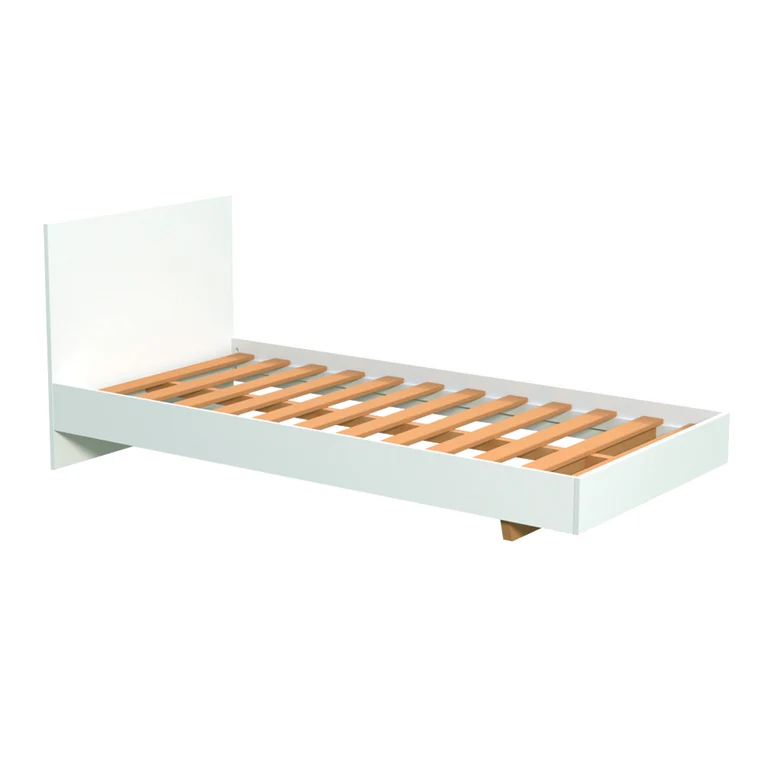 Lit 90x190 sommier inclus Cora Blanc
