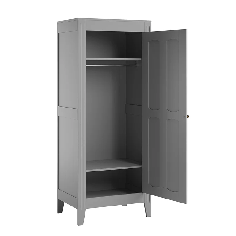 Commode 3 tiroirs et armoire 1 porte Vox Milenne Gris