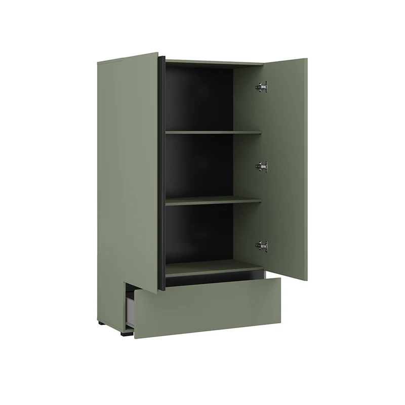 Petite armoire 2 portes 1 tiroir Lilia Vert