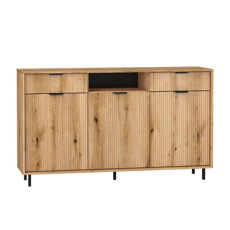 Buffet 3 portes 2 tiroirs Soly Bois