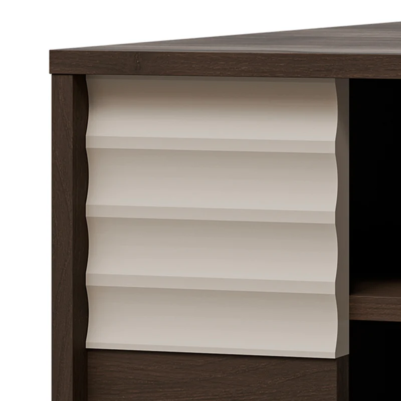 Table basse Astra Bois foncé et Cachemire