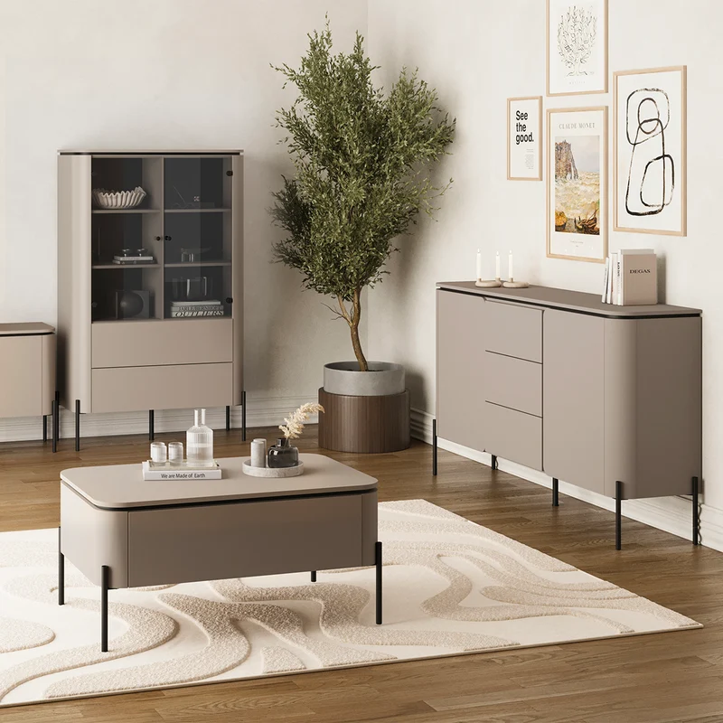 Table basse 1 tiroir Junon Taupe