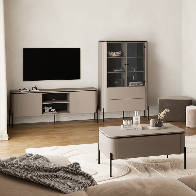 Table basse 1 tiroir Junon Taupe