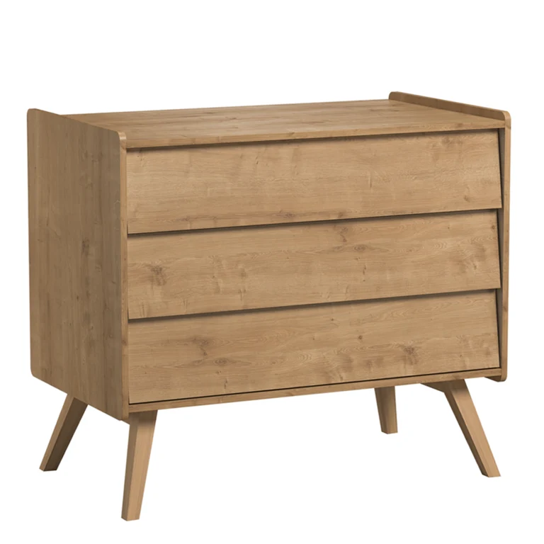 Lit bébé évolutif et Commode à langer Vox Vintage Bois