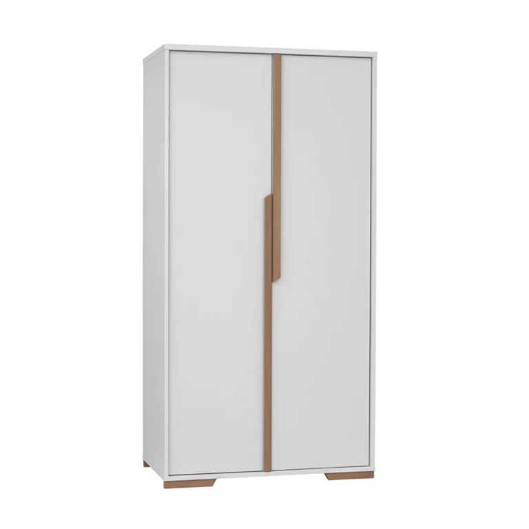 Commode 3 tiroirs et Armoire Pinio Snap Blanc et bois