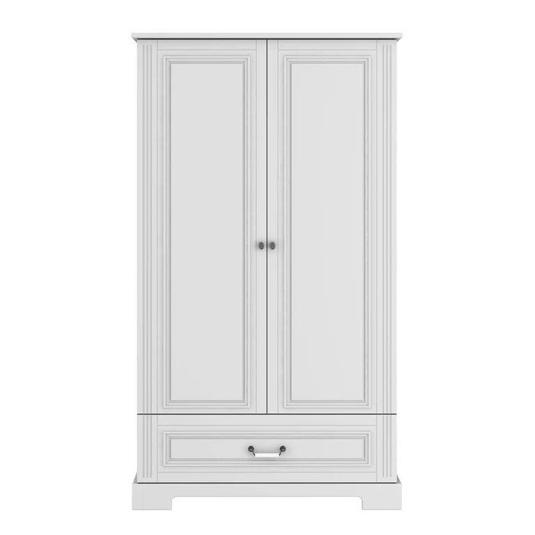 Commode 3 tiroirs et armoire 2 portes Bellamy Ines Blanc