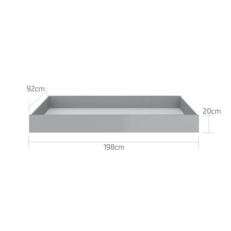 Tiroir de lit 90x200 Bellamy Pinette et Lotta Gris