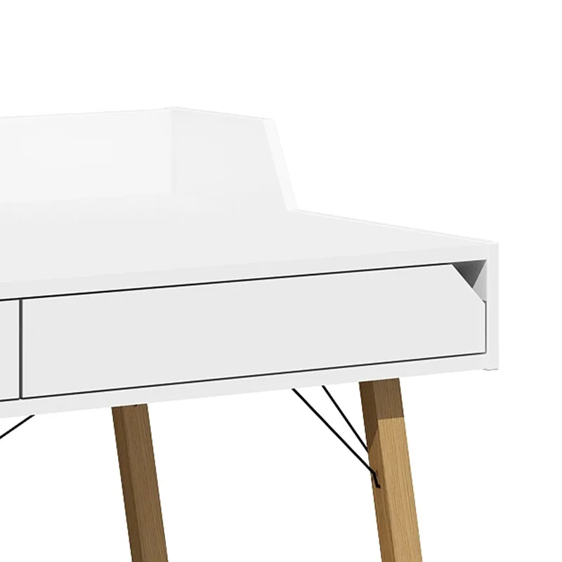 Bureau 2 tiroirs Bellamy Lotta Blanc