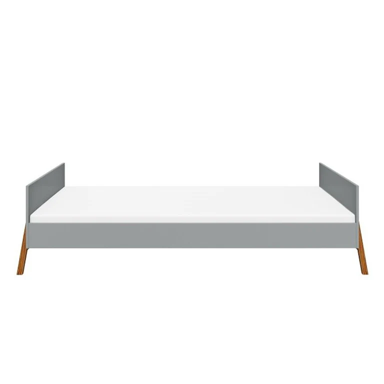 Lit 90x200 sommier inclus Bellamy Lotta Gris
