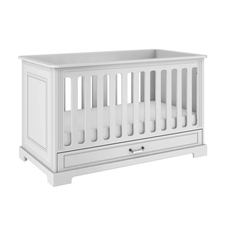 Lit évolutif 70x140 et commode 3 tiroirs Bellamy Ines Blanc