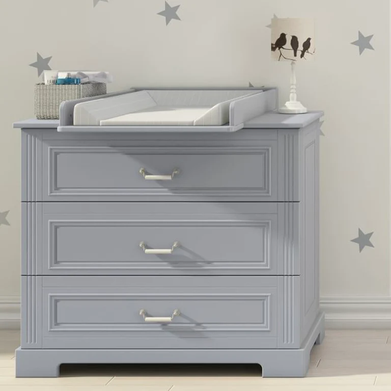 Commode 3 tiroirs Bellamy Ines Gris