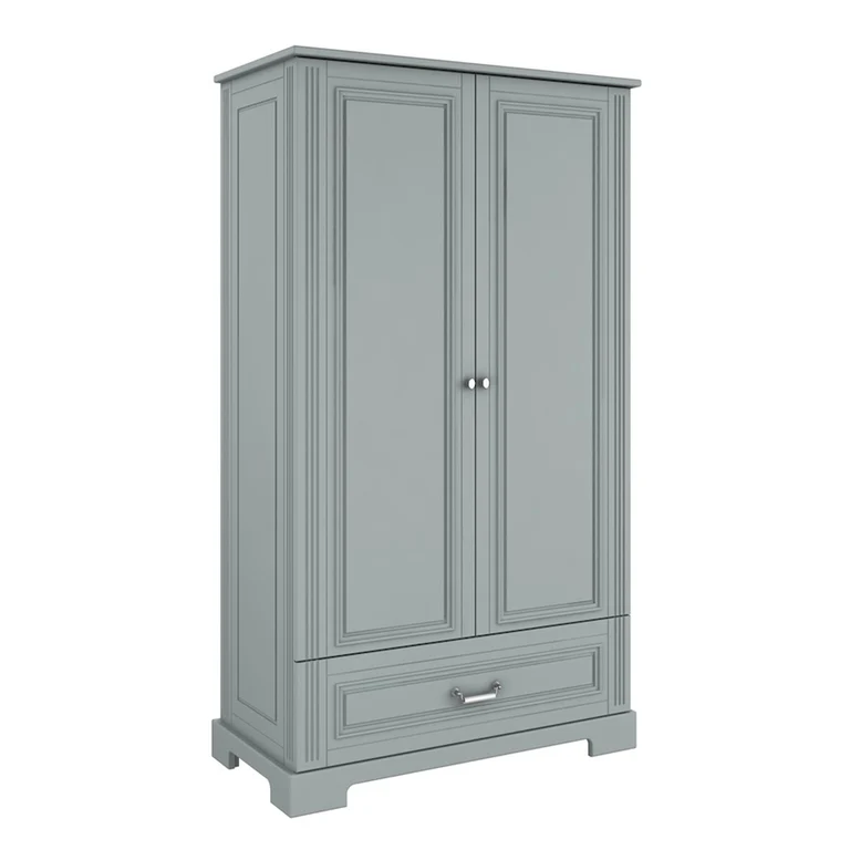 Armoire 2 portes 1 tiroir Bellamy Ines Gris