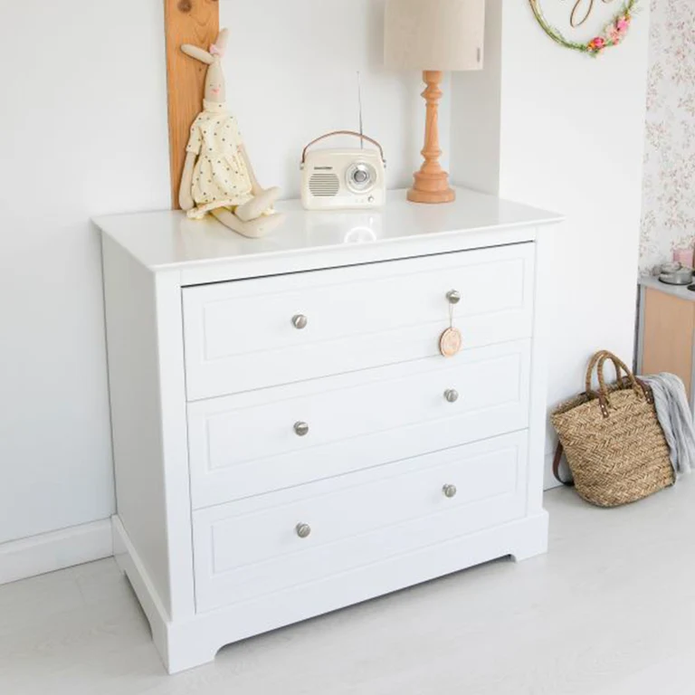 Commode 3 tiroirs Bellamy Marylou Blanc