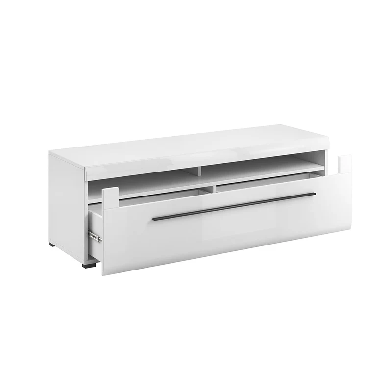 Meuble TV 1 tiroir 160 cm Louis Blanc