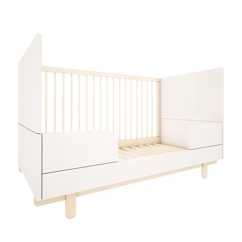 Lit évolutif 70x140 et commode 3 tiroirs Wood Luck Romy - Blanc
