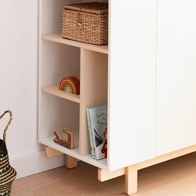 Armoire 2 portes Wood Luck Romy - Blanc