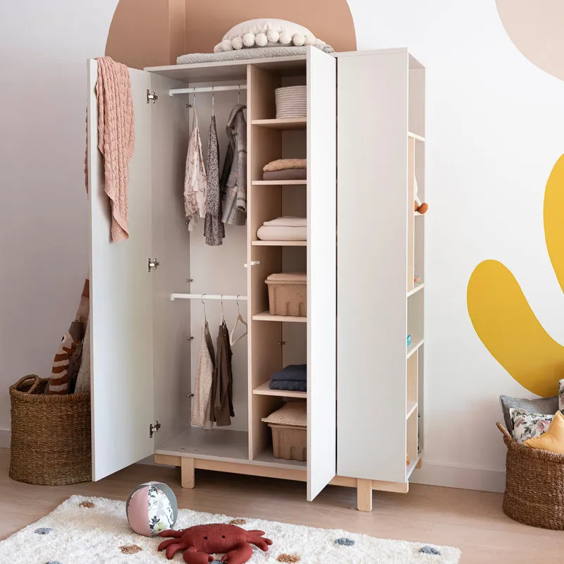 Armoire 2 portes Wood Luck Romy - Cachemire