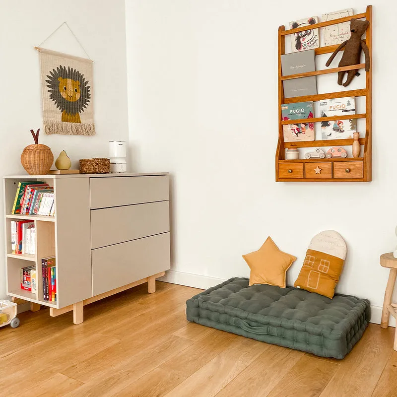 Commode 3 tiroirs Wood Luck Romy - Cachemire