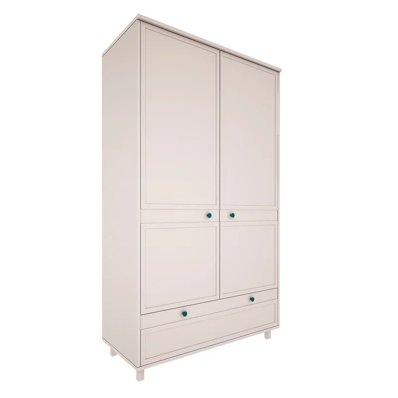 Commode 4 tiroirs et armoire 2 portes Wood Luck Gabriel - Cachemire