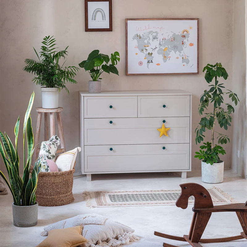Commode 4 tiroirs Wood Luck Gabriel - Cachemire