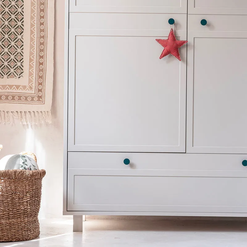 Armoire 2 portes 1 tiroir Wood Luck Gabriel - Cachemire