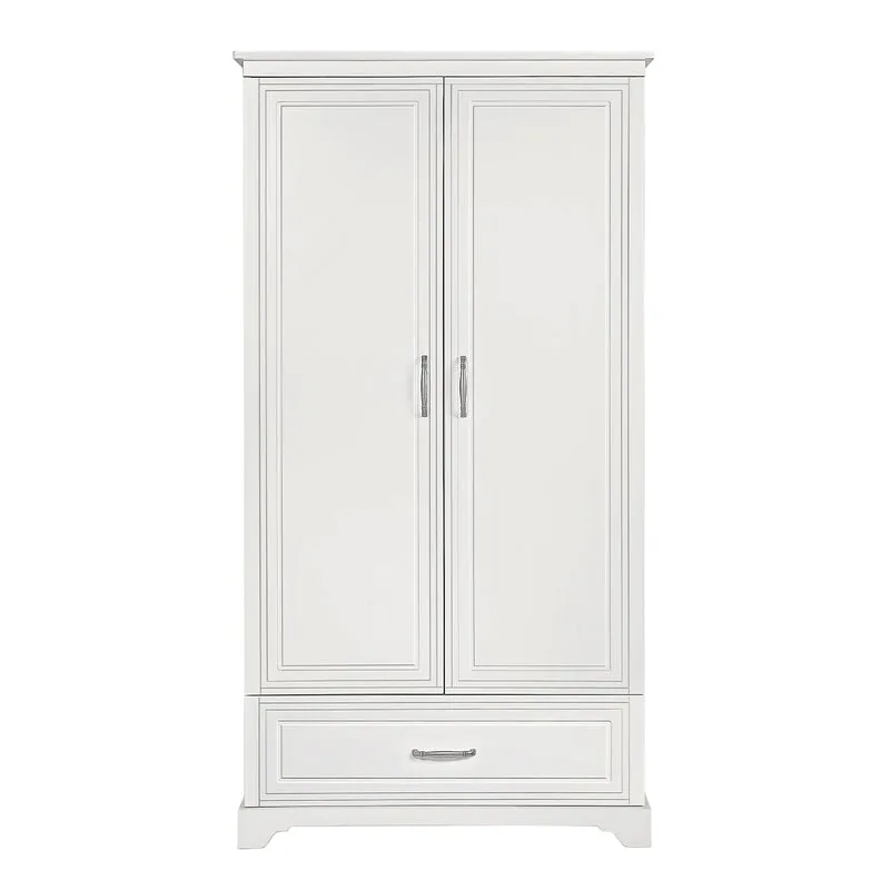 Armoire 2 portes 1 tiroir Novelies Melody Blanc