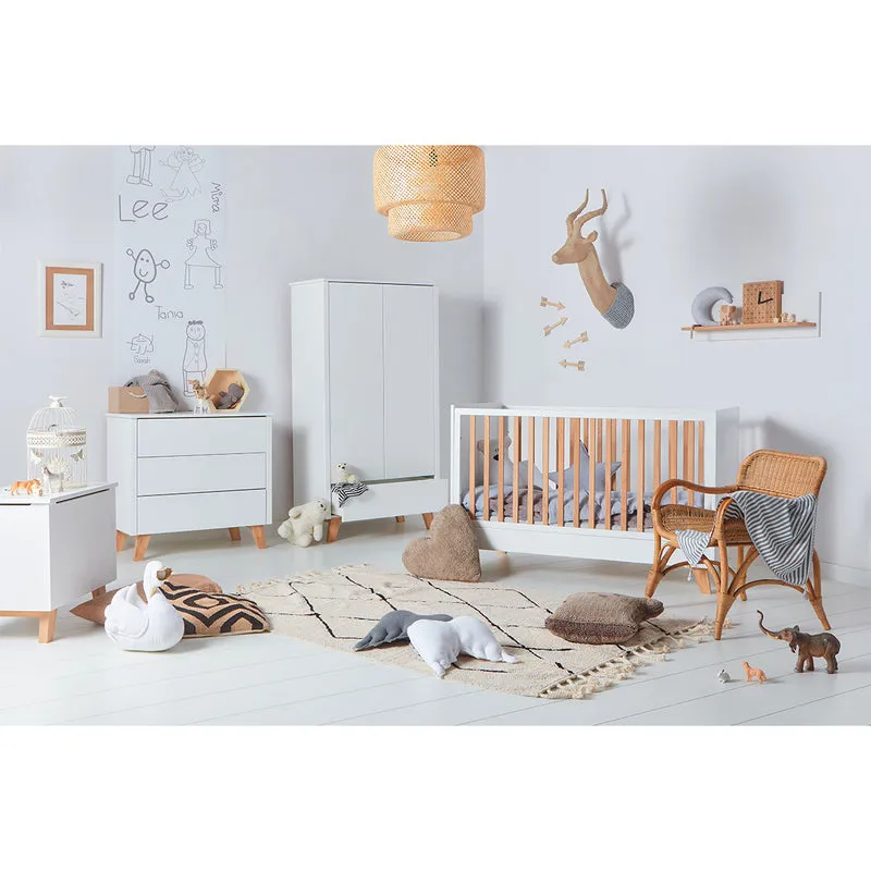 Commode 3 tiroirs Novelies Zara Blanc