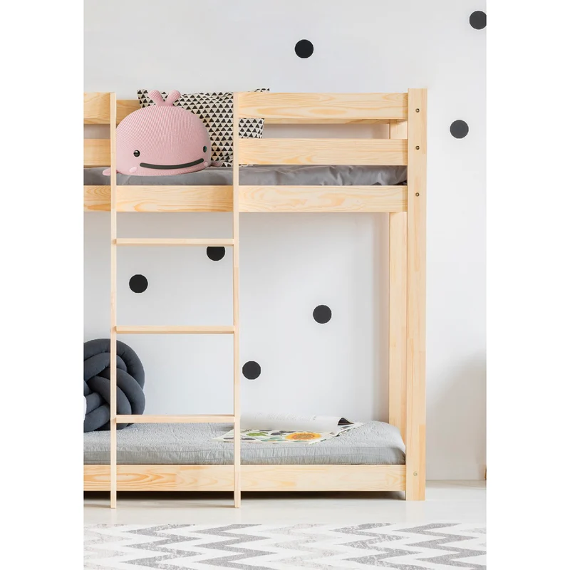Lit superposé 90x200 sommier inclus Derek Bois