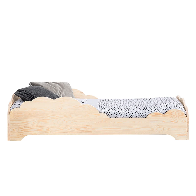 Lit 90x200 sommier inclus Théotime Bois
