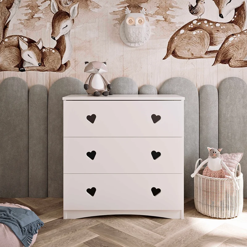 Commode 3 tiroirs Kocot Kids Julia - Blanc