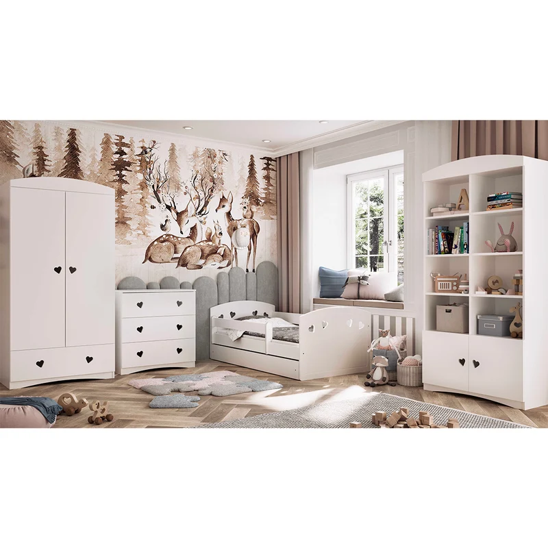 Armoire 2 portes 1 tiroir Kocot Kids Julia - Blanc