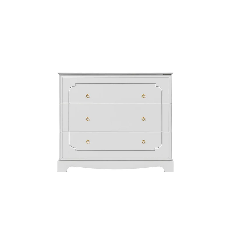 Lit évolutif 70x140 et commode 3 tiroirs Bellamy Royal - Blanc