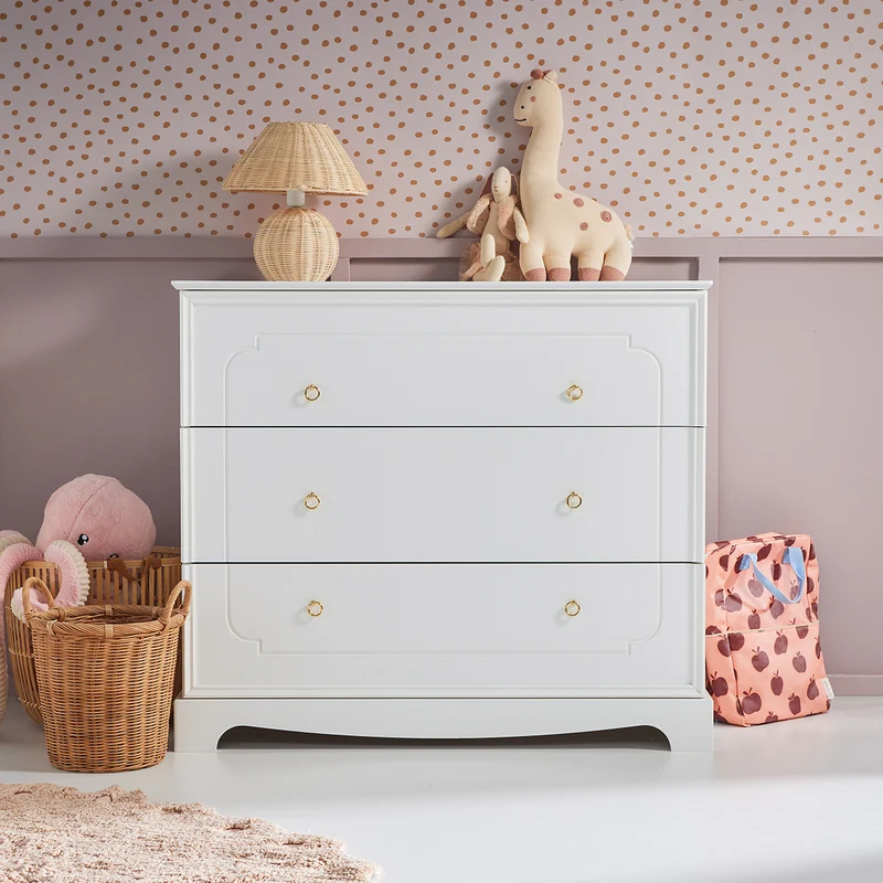 Commode 3 tiroirs Bellamy Royal - Blanc