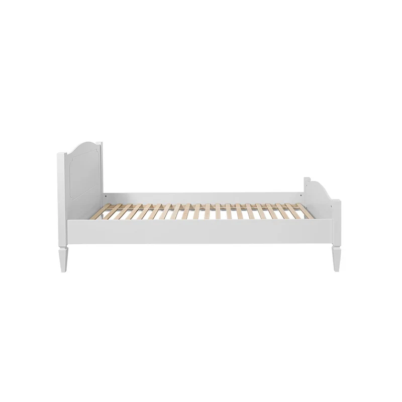 Lit 90x200 sommier inclus Bellamy Royal - Blanc