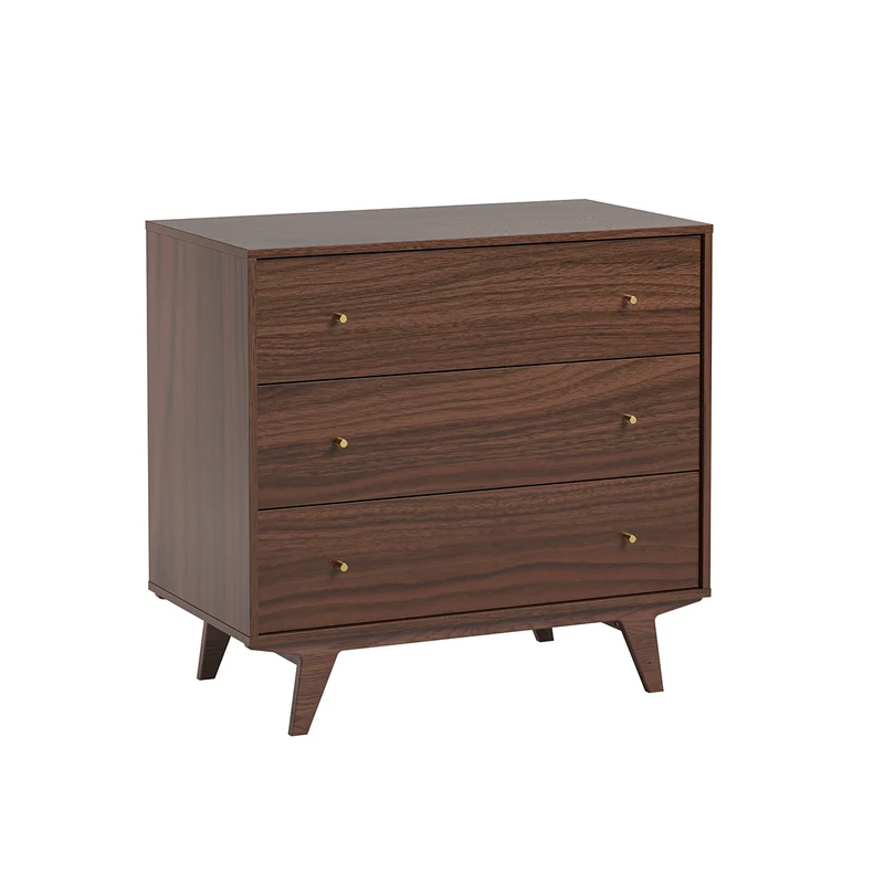 Lit évolutif 70x140 et commode 3 tiroirs Vox Mid - Bois