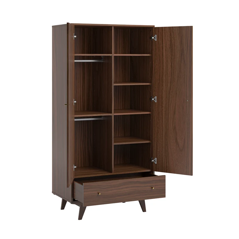Armoire 2 portes 1 tiroir Vox Mid - Bois