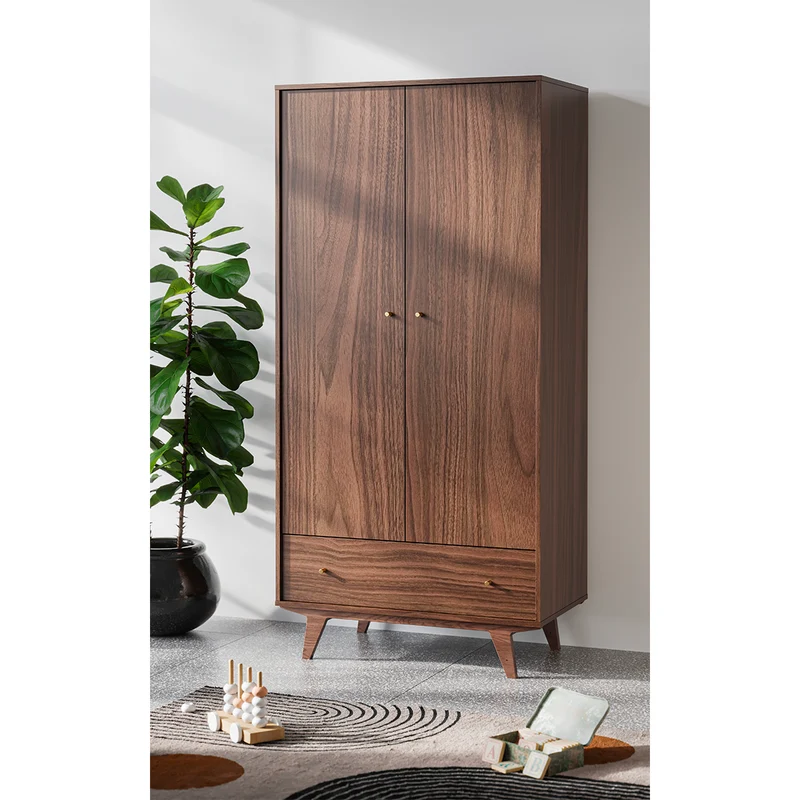 Armoire 2 portes 1 tiroir Vox Mid - Bois