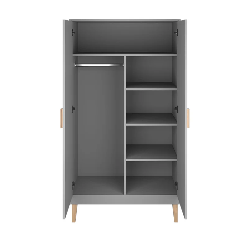 Armoire 2 portes Kocot Kids Kubi - Gris