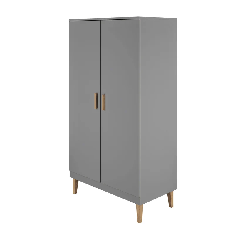 Armoire 2 portes Kocot Kids Kubi - Gris