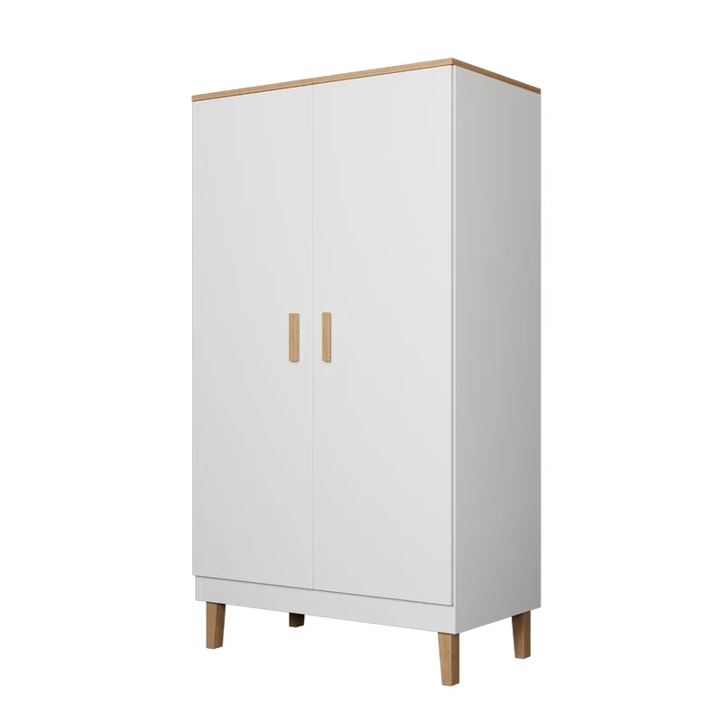 Armoire 2 portes Denver - Blanc